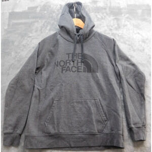 The North Face Big Logo Pullover Hoodie Womens L Gray